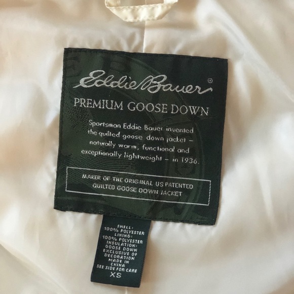 EDDIE BAUER cream down vest - Picture 4 of 4
